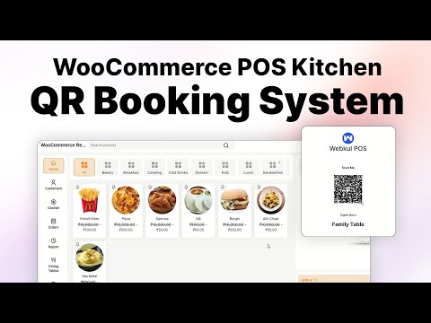 WooCommerce Point Of Sale (POS) Kitchen QR Code Ordering System thumbnail