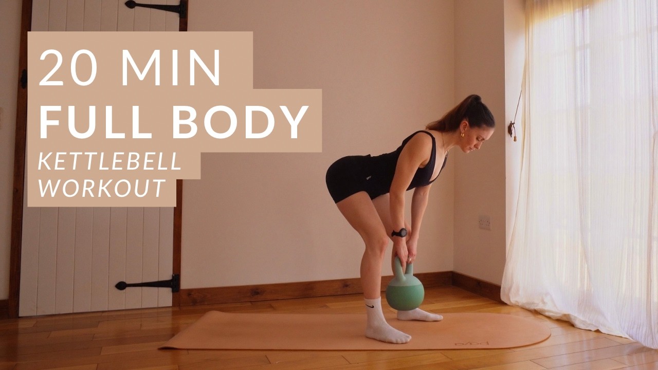 20 MIN Full Body Kettlebell Workout | at home strength training to ...