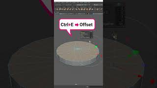Fast Cylinder Cap Edge Loop/Maya #shorts