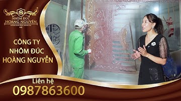 Hé lộ bí mật Công Nghệ Sơn Cổng Nhôm Đúc Đẹp★ Nhôm Đúc Hoàng Nguyễn