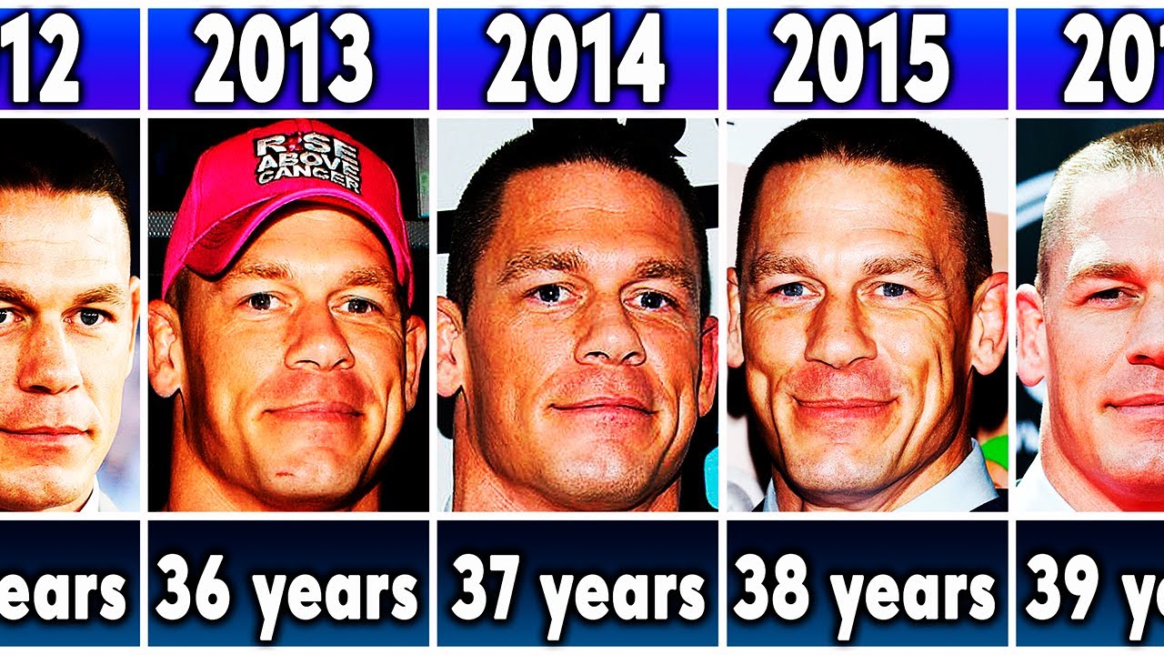 WWE John Cena from 2000 to 2023