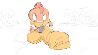 Pokemon Animation | Scraty Knocks Beartic Out
