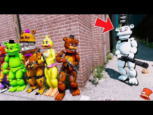 CAN THE ANIMATRONICS DEFEAT EVIL WHITE FREDDY? (GTA 5 Mods FNAF