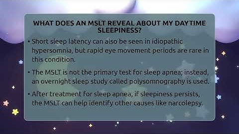 What Does An MSLT Reveal About My Daytime Sleepiness? - Sleep Apnea Support Network