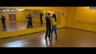 Bachata Dancing for Intermediate - Footwork & Turn Pattern ft. Christelle & Waldo Solano
