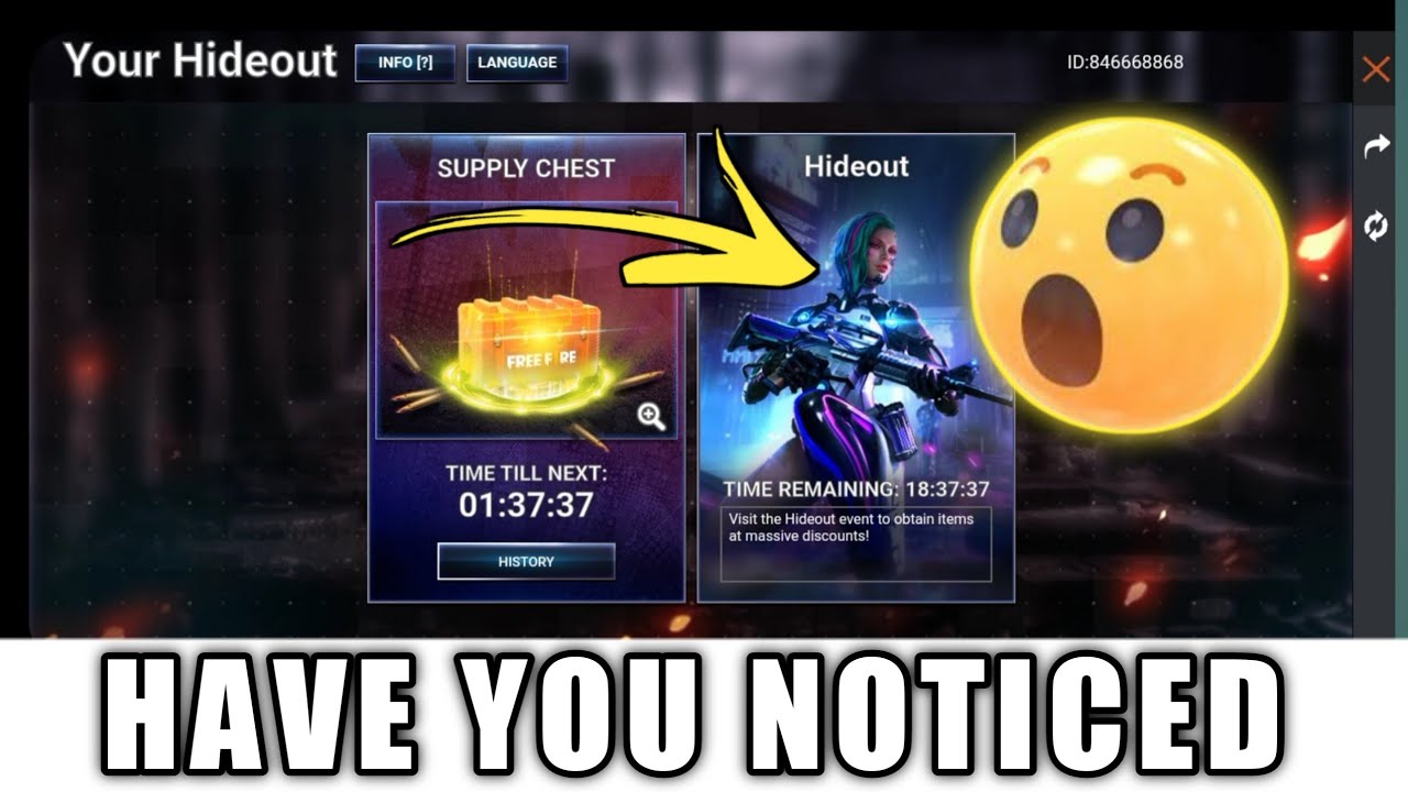 WELCOME TO THE HIDEOUT EVENT 😲 00.1% PLAYER HAVE NOTICE