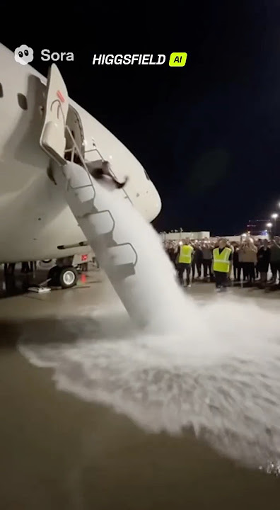 Would you dare to fly on a plane that turns into a water ride halfway through the flight?