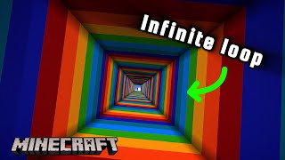 infinite loop! immersive portals. minecraft