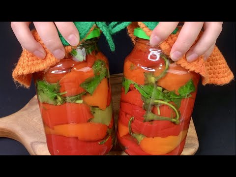 Самый Вкусный Острый Перец на Зиму! Секрет в Маринаде!