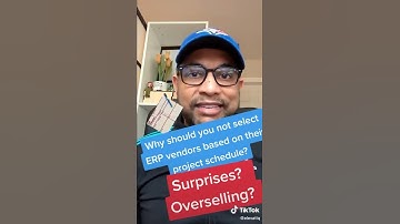 Why should you not select ERP vendors based on their project schedule?