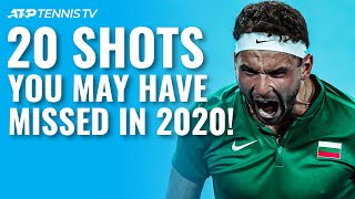 20 Unreal Tennis Shots You May Have Missed in 2020!