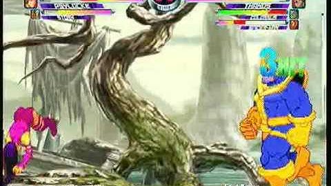 MvC2 Online (360): Brett (MSP) vs KhaosDragon (Spid/Tha/Col) 5 .:6.19.10:.