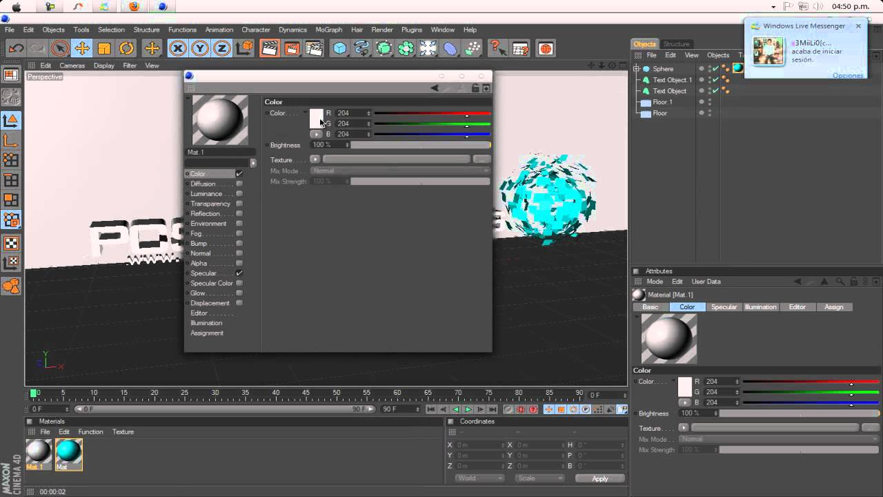 Cinema 4D Tutorial Como Crear un Wallpaper 3D YouTube