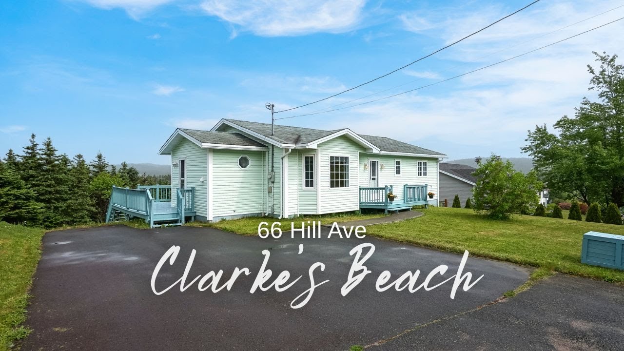 Home for Sale 66 Hill Ave Clarkes Beach Newfoundland