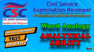Civil Service Exam Reviewer 2025 - 2026 - Word Analogy | Analytical #cse2026 #civilservicereviewer