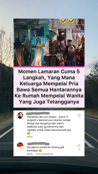 Momen lamaran cuma 5 langkah dari rumah, dapat jodoh tetangga sendiri #beritaterkini #beranda