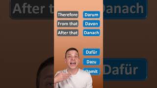 Useful German "Da-Words" and their meanings