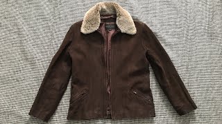 90s Handmade Leather Jacket Vintage Golden Bear San Francisco Leather Jacket Depop
