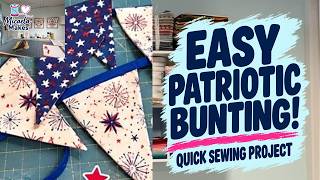 Easy Patriotic Fabric Bunting | DIY 4th of July Decorations