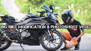 Big Bike Modification & Photoshoot Vlog