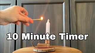 10 Minute Timer | Candle Melting Timelapse | Relaxation & Mindfulness for Classroom and Meditation