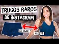 PROBANDO TRUCOS RAROS DE INSTAGRAM - tips engañosos?| What The Chic