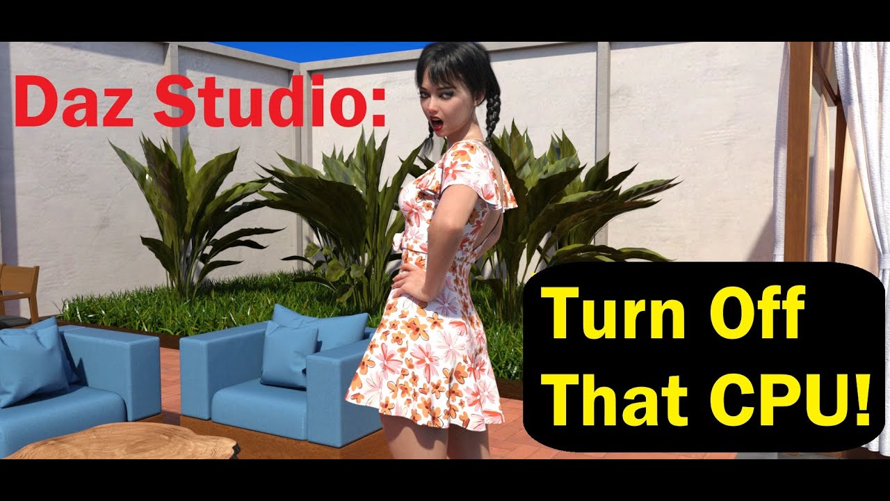 Daz Studio Turning Off the CPU
