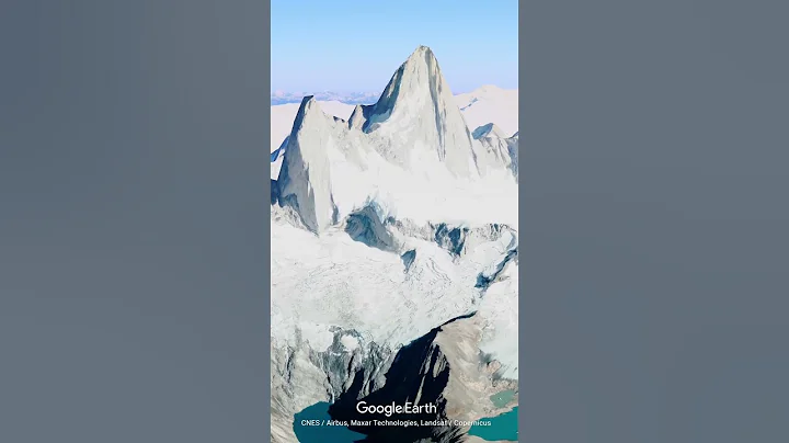 This mountain is incredible 😲🏔️. Mount Fitz Roy 📍. #shorts #travel #googleearth #explore #nature