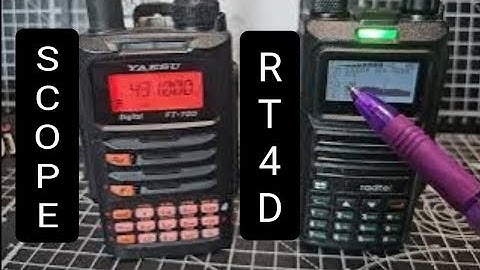 RADTEL RT-4D SPECTRUM SCOPE SCAN MODE , MONITOR MODE
