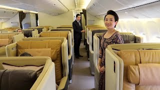Singapore Airlines Boeing 777 Business Class from Singapore to Phuket (AMAZING crew!)