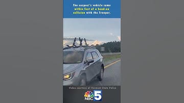 Watch Vermont DUI recipient blow past state trooper on the wrong side of highway