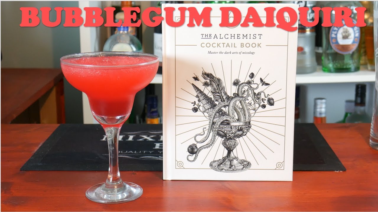 Bubblegum Daiquiri The Alchemist Cocktail book recipes YouTube