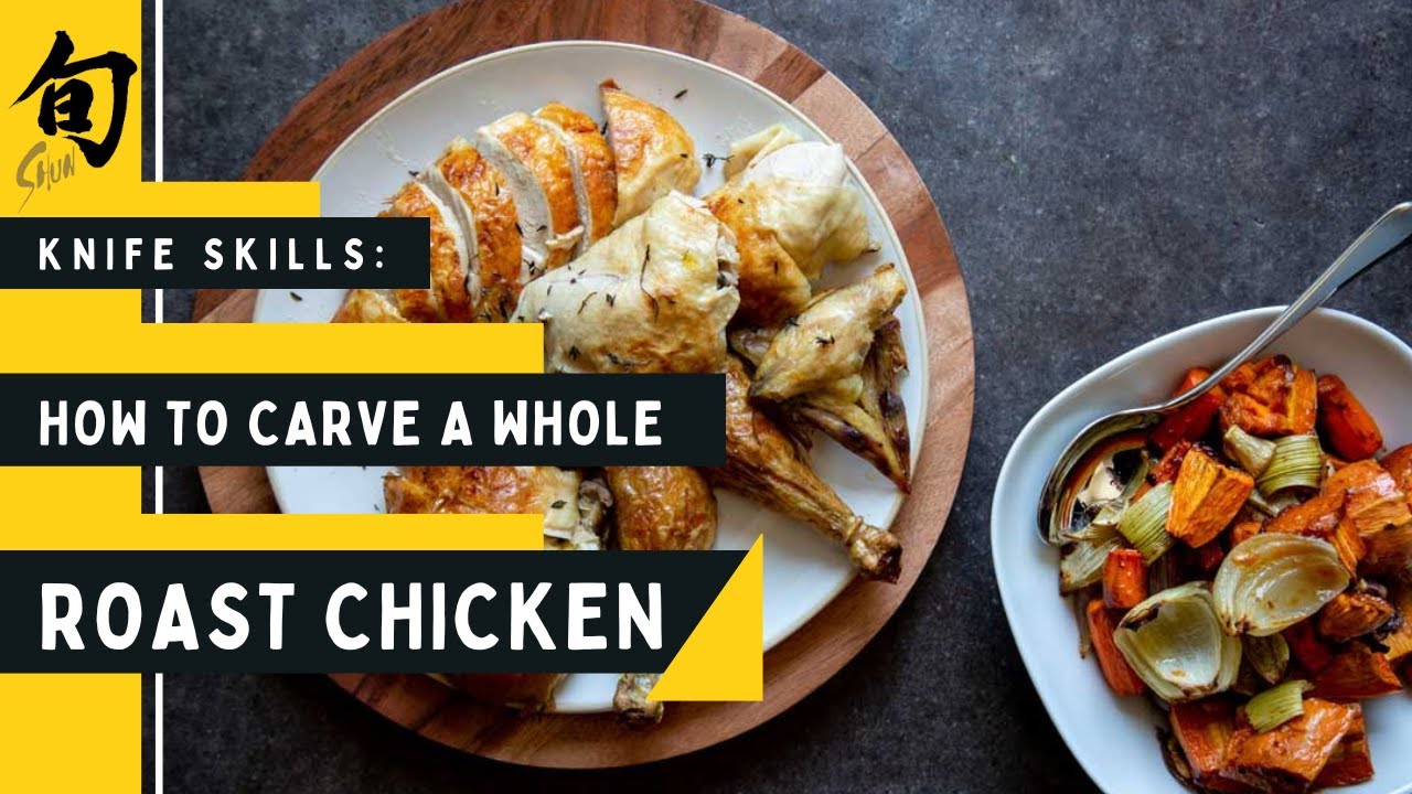 How to Carve a Roasted Chicken with Kitchen Shears