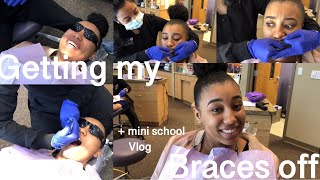 Getting my braces off + a mini school vlog