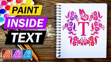 Painting Inside Text - Tutorial for Affinity Designer, Photo, and Publisher