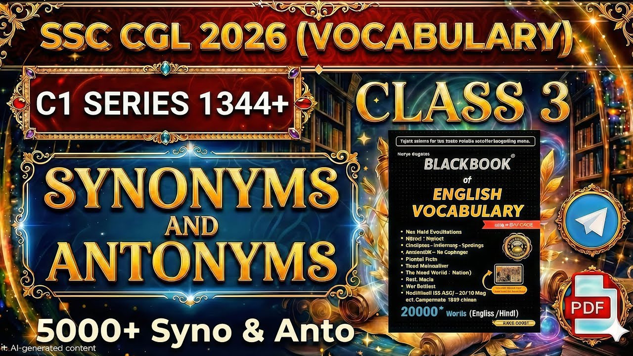 ||Synonyms &Antonyms ||ssc mts most important VOCABULARY 🔥🔥🔥🔥
