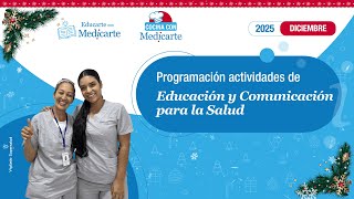 Cronograma de actividades diciembre 2025