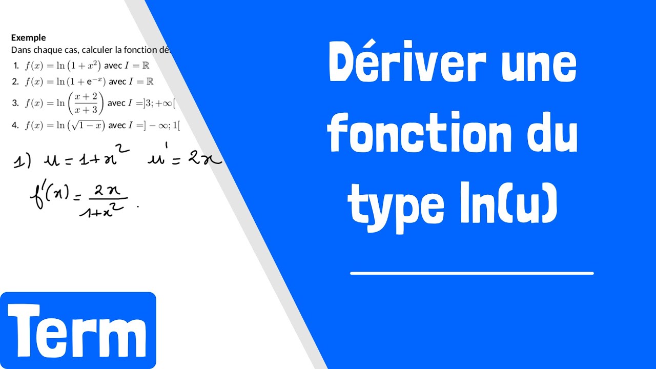 Comment dériver une fonction composée avec le logarithme ln(u) ? YouTube — free download