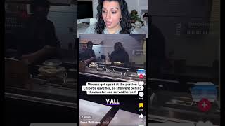 She Went Behind The Counter To Pick Her Own Portions