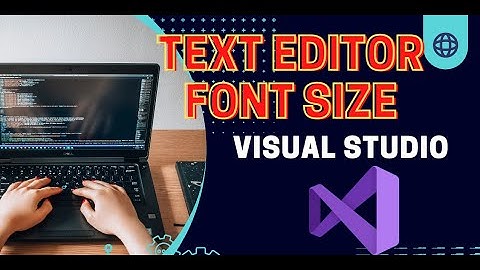 How to change Text Editor Font Size in Visual Studio
