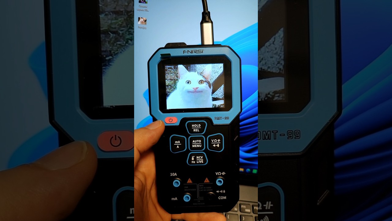 Как поменять загрузочную картинку на мультиметре Fnirsi DMT99 