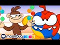 Om Nom Stories - Holi Monkey! | Cut The Rope | Funny Cartoons for Kids & Babies