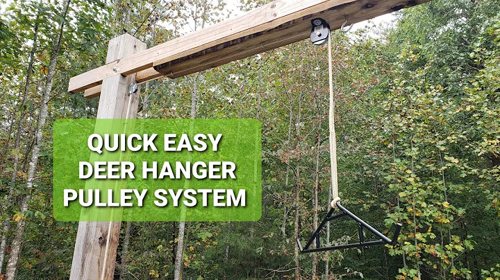 SIMPLE QUICK How to make / build easy deer skinnin...
