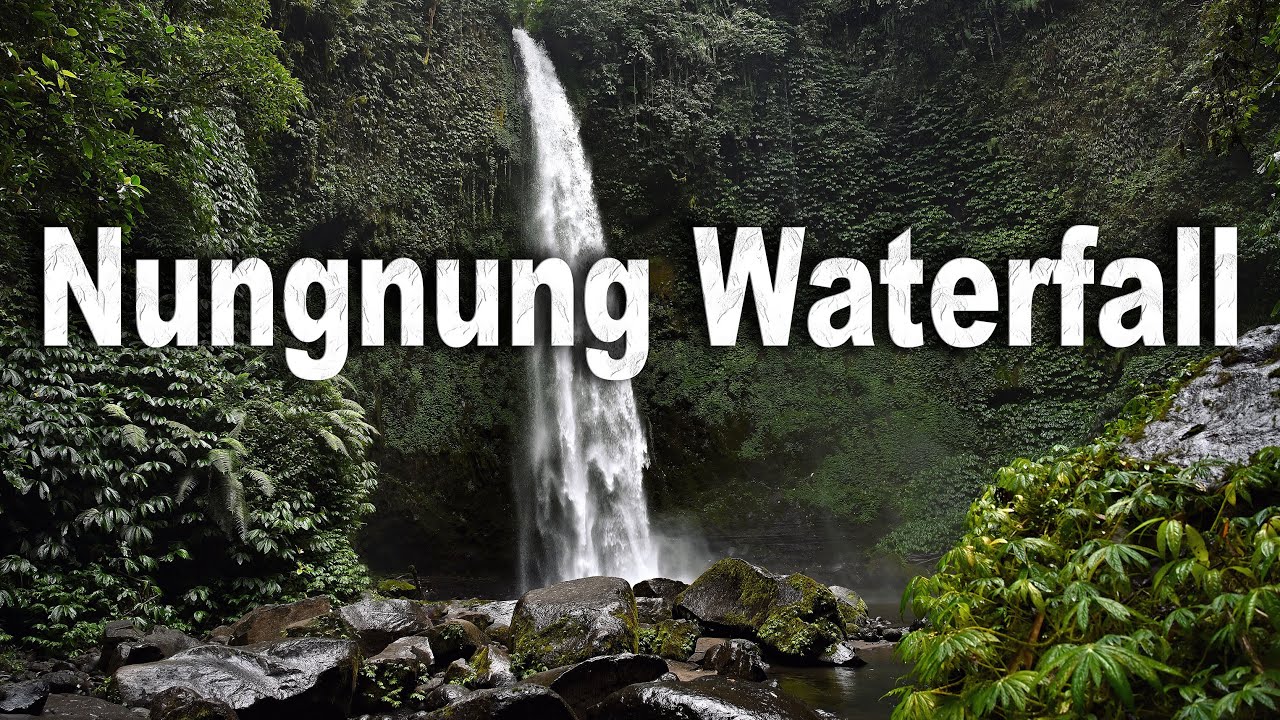 WATERFALL with beautiful nature and a long staircase of 500 steps