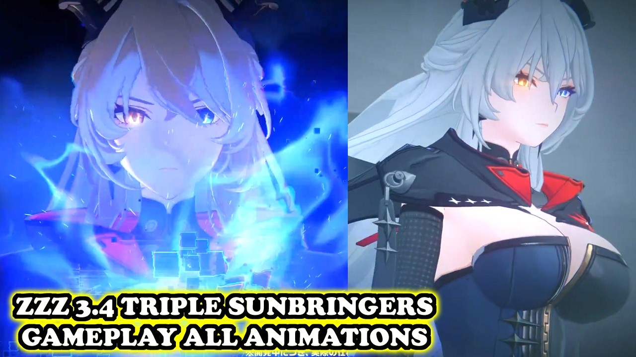 Uieg ZZZ Sunbringer All Animations Gameplay [Zenless Zone Zero 3.4 Void ...