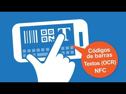 Teclado Android para escanear códigos de barras, códigos QR, texto (OCR) y tags NFC