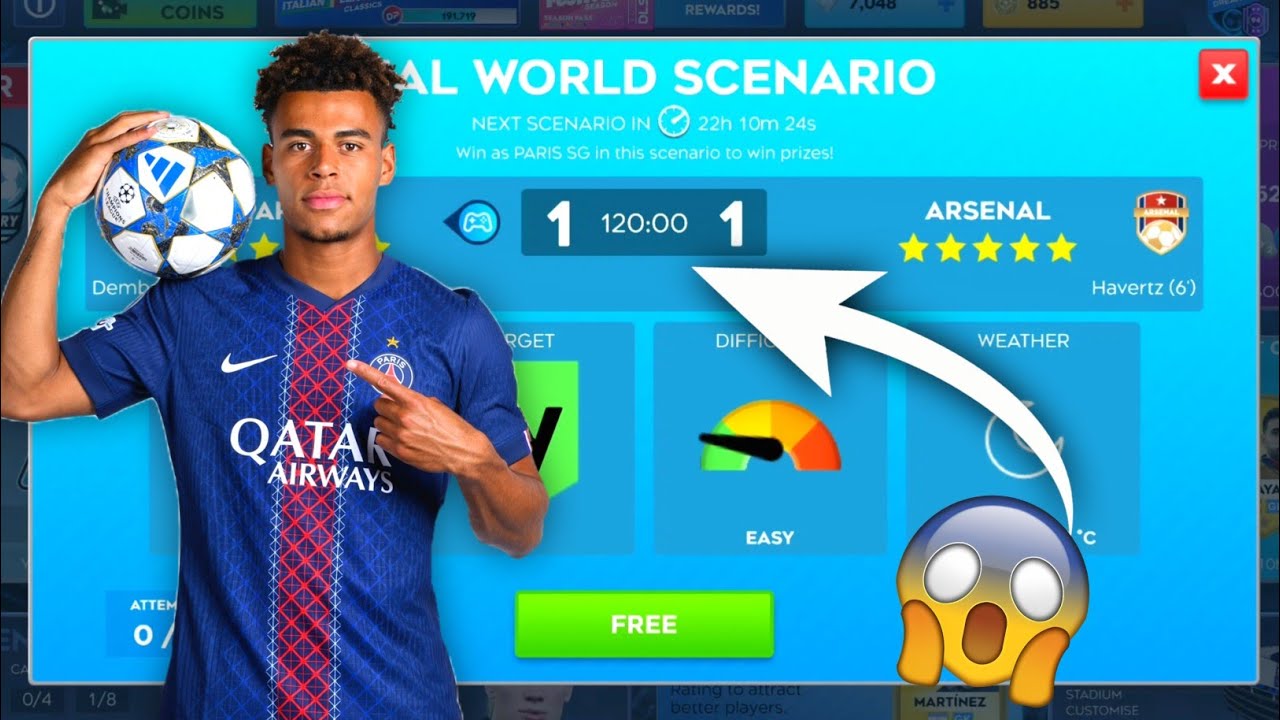 DLS 26 PSG VS Arsenal Penalty Shootout | DLS 26 Real World Scenario😱