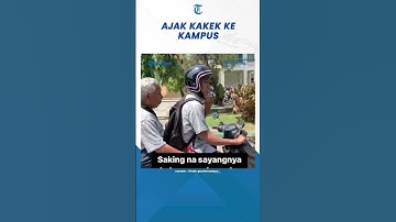 Viral Mahasiswa Ajak Kakek ke Kampus, Tak Tega Tinggalkan di Rumah Sendirian #shorts