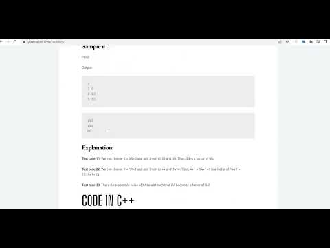 Make Multiple starters 69D codechef solutions link in desc