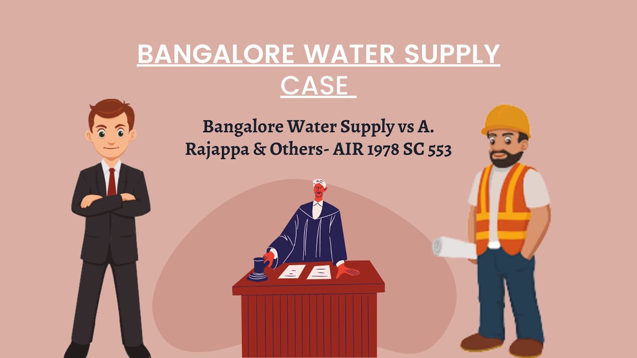 Bangalore Water Supply vs A Rajappa & Others AIR 1978 SC 553 1 YouTube